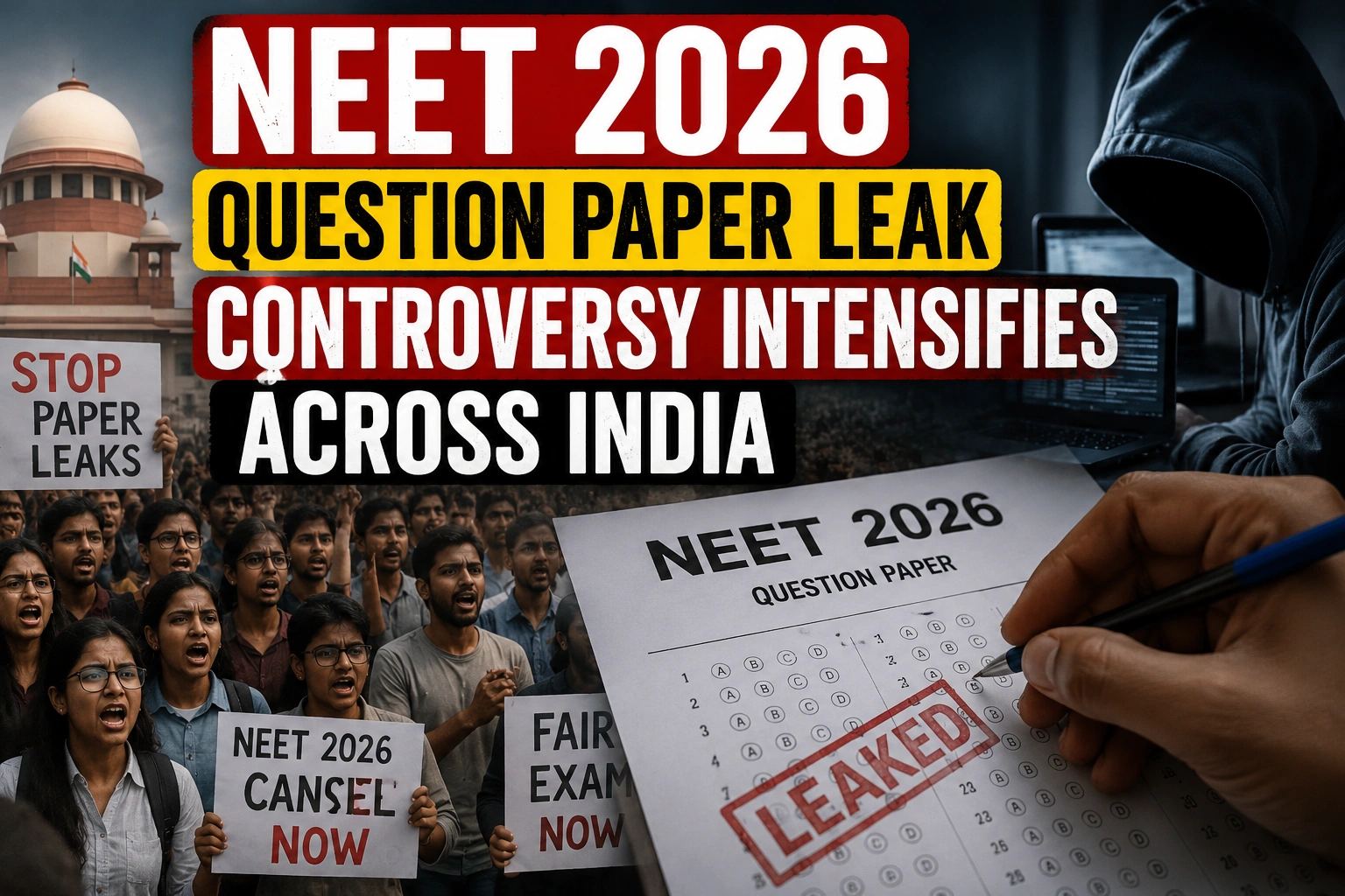 NEET 2026 Question Paper Leak Controversy Intensifies Across India